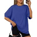Trendy Queen Womens Oversized T-Shirts Short Sleeves