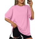 Trendy Queen Womens Oversized T-Shirts Short Sleeves