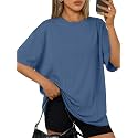 Trendy Queen Womens Oversized T-Shirts Short Sleeves