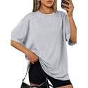 Trendy Queen Womens Oversized T-Shirts Short Sleeves