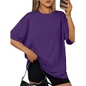 Trendy Queen Womens Oversized T-Shirts Short Sleeves