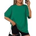 Trendy Queen Womens Oversized T-Shirts Short Sleeves