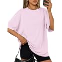 Trendy Queen Womens Oversized T-Shirts Short Sleeves