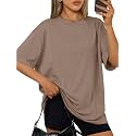 Trendy Queen Womens Oversized T-Shirts Short Sleeves