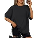 Trendy Queen Womens Oversized T-Shirts Short Sleeves
