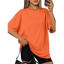 Trendy Queen Womens Oversized T-Shirts Short Sleeves