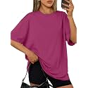 Trendy Queen Womens Oversized T-Shirts Short Sleeves