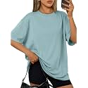 Trendy Queen Womens Oversized T-Shirts Short Sleeves