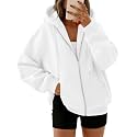 Trendy Queen Womens Oversized Zip Up Hoodies Y2K Fall Sweatshirts 2026