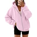 Trendy Queen Womens Oversized Zip Up Hoodies Y2K Fall Sweatshirts 2026