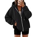 Trendy Queen Womens Oversized Zip Up Hoodies Y2K Fall Sweatshirts 2026