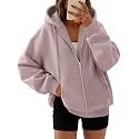 Trendy Queen Womens Oversized Zip Up Hoodies Y2K Fall Sweatshirts 2026