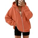 Trendy Queen Womens Oversized Zip Up Hoodies Y2K Fall Sweatshirts 2026