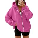 Trendy Queen Womens Oversized Zip Up Hoodies Y2K Fall Sweatshirts 2026