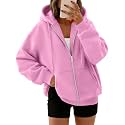 Trendy Queen Womens Oversized Zip Up Hoodies Y2K Fall Sweatshirts 2026