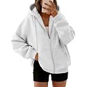 Trendy Queen Womens Oversized Zip Up Hoodies Y2K Fall Sweatshirts 2026