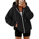 Trendy Queen Womens Oversized Zip Up Hoodies Y2K Fall Sweatshirts 2026