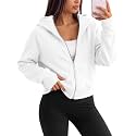 Trendy Queen Womens Zip Up Hoodies Cropped Jackets Fall Clothes 2026