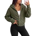 Trendy Queen Womens Zip Up Hoodies Cropped Jackets Fall Clothes 2026