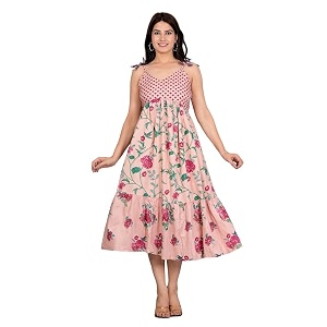 Trendy Stylish Beautiful Shoulder Strap Sleeveless Kurti