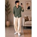 Trendy Threads Men39s Stylish Solid Shirt 