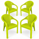 TrendyLivings Sizz Plastic Chair for Home Garden