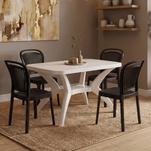 TrendyLivings Strong and Durable 4 Seater Dining