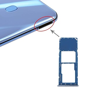 trendythink mobile outer blue sim slot tray compatible with samsung galaxy a40