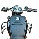 TRENDZ Classic/Standard/Electra Tank Cover, Classic Tank Strap, RE Tank patta (Black) for Classic 350/500 Bullet, Electra Standard
