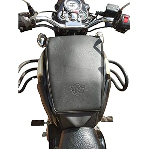 trendz leather tank cover black with re logo for classic 350500 bullet electra standard leather tank cover for classicstandard electra