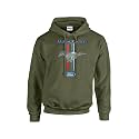 Trenz Shirt Company Ford Mustang Pony Unisex Hooded Sweatshirt Logo Hoodie Performance Racing Car Muscle Car Hood-Black-Small