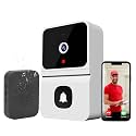 trenzu Smart WiFi Video Doorbell Camera with Chime | Wireless Video Door Bell Camera | 2-Way Audio, HD Night Vision, Motion Detection, 110° Wide Angle Lens