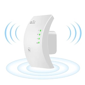 trenzu wifi range extender 1200mbps dual band 20 device support signal booster and repeater white