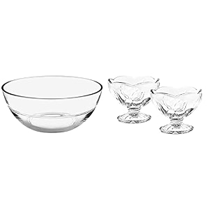 treo jelo designer glass bowl 2240 ml and ancy bowl set of 2 120 ml