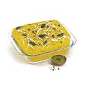 Treo By Milton 1100 Ovensafe Square Borosilicate Glass Dish, 1 Piece, 1190 ml, Transparent | Microwave Safe | OTG Safe | Freezer Safe | Dishwasher Safe