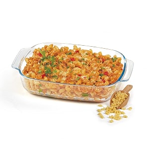 treo by milton 2000 ovensafe deep rectangular roaster borosilicate glass dish 1 piece 2000 ml transparent  microwave safe  otg safe  freezer safe  dishwasher safe
