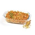 Treo By Milton 2000 Ovensafe Deep Rectangular Roaster Borosilicate Glass Dish, 1 Piece, 2000 ml, Transparent | Microwave Safe | OTG Safe | Freezer Safe | Dishwasher Safe