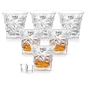Treo by Milton Regal On The Rocks Tumbler, 280 ml Crystal Clear Whiskey Glasses Set of 6, Drinking Glass Tumblers for Water, Juice, Bourbon, Wine & Cocktail Perfect for Home Parties Restaurants