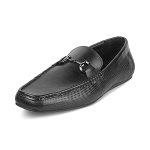 tresmode Casual Leather Loafer for Men