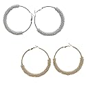 Pearl Necklace Moti Mala with matching Pearl Studs Earrings for Women and Girls