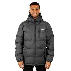 trespass tuff boys padded jacket with hood