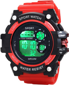 trex water resistance chronograph multi function working strong buid quality digital watch  - for boys new sport digital multi task working led light