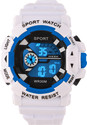 Trex Silicone Belt Strong Built Quality Semi Water & Shock Resistance Wrist Digital Watch  - For Men & Women Sport Unique as You White Digital Display LED Light Durable