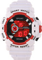 Trex Silicone Belt Strong Built Quality Semi Water & Shock Resistance Wrist Digital Watch  - For Men & Women Sport Unique as You White Digital Display LED Light Durable