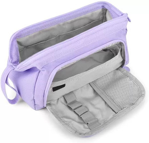 trexee new large capacity pencil pouch canvas cotton pouch with handle pencil case 1 art canvas pencil box set of 1 purple
