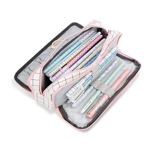 trexee pencil pouch aesthetic pencil case large capacity pencil pouch for boys girls college high school supplies cute pen pouch korean bag stationery bag art canvas pencil box