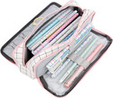 TREXEE Pencil Pouch Aesthetic Pencil Case Large Capacity Pencil Pouch for Boys Girls College High School Supplies Cute Pen Pouch Korean Bag Stationery Bag Art Canvas Pencil Box