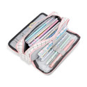TREXEE Pencil Pouch Aesthetic Pencil Case Large Capacity Pencil Pouch for Boys Girls College High School Supplies Cute Pen Pouch Korean Bag Stationery Bag Art Canvas Pencil Box