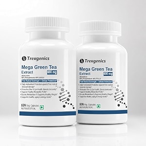 trexgenics mega green tea bioactive 95 polyphenols one-a-day antioxidant free radical scavenger cellular protection heart skin immunity amp metabolism 60 vcaps 2