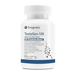 trexgenics testogen-10x synergistic action with ashwagandha withanolides fenugreek amp tribulus saponins boron glycinatezincaspartic acidd3b6b9b1260 veg capsules